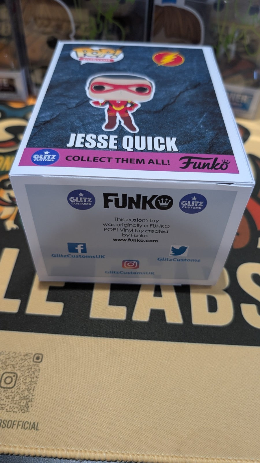 The Flash Custom Funko Pop Jesse Quick Signed by Violett Beane With JSA COA