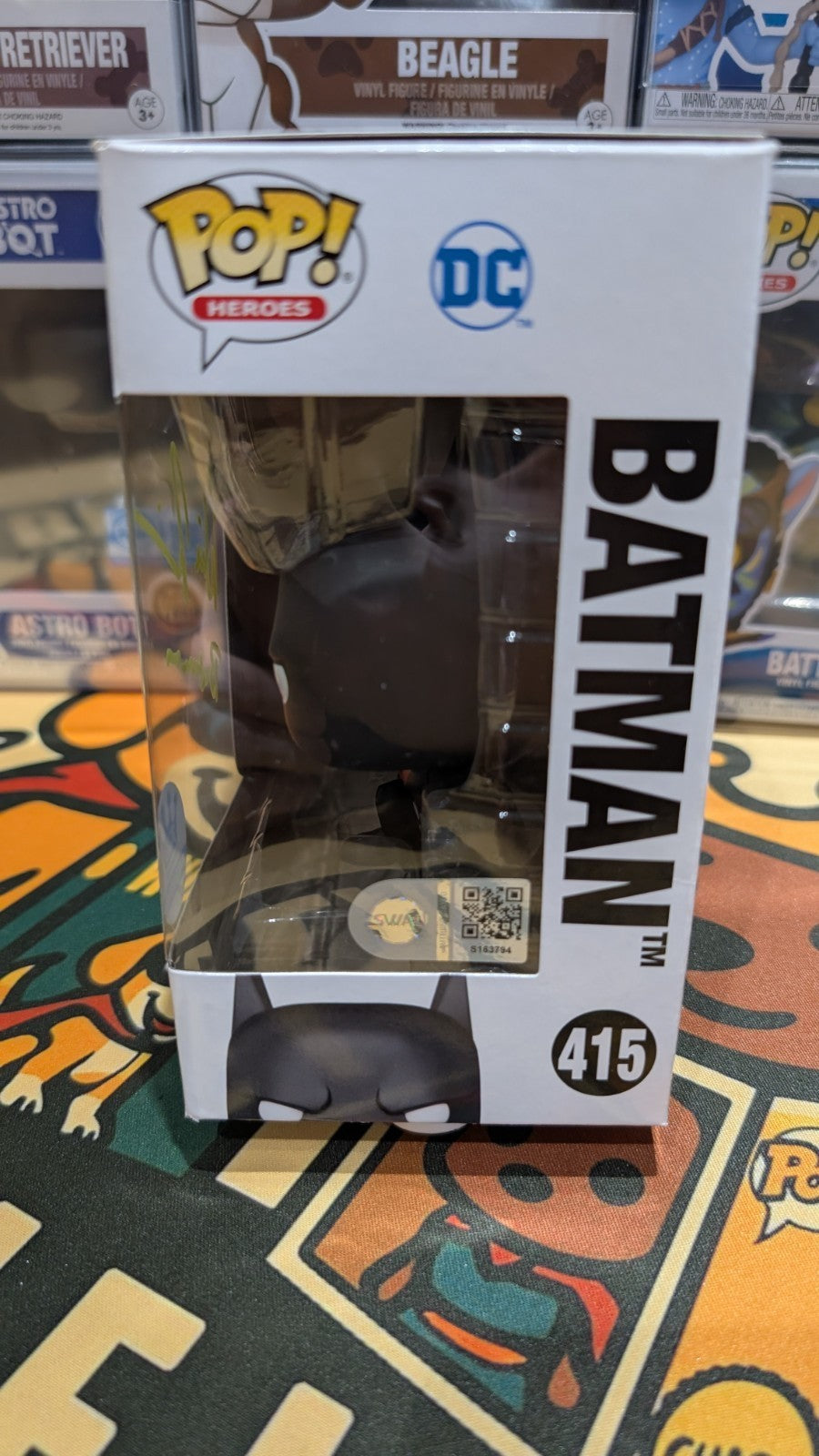 Batman Beyond Will Friedle Autographed Funko Pop 415 SWAU Authenticated Signed