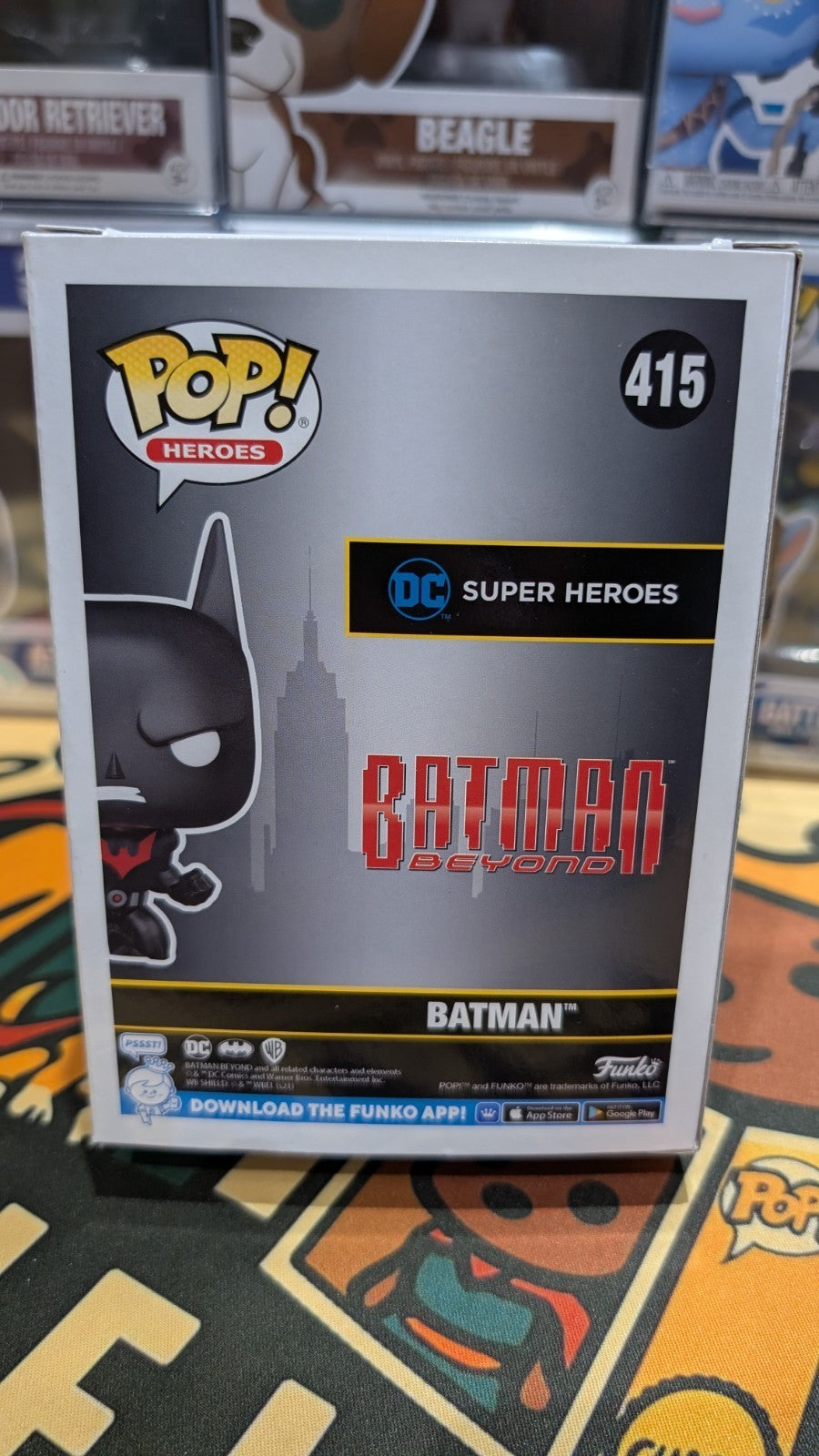 Batman Beyond Will Friedle Autographed Funko Pop 415 SWAU Authenticated Signed