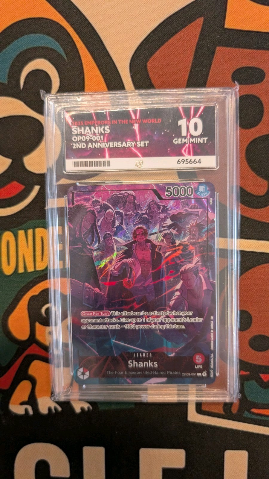 Shanks OP09-001 [PERFECT ACE 10] 2nd Anniversary Set Leader - One Piece English