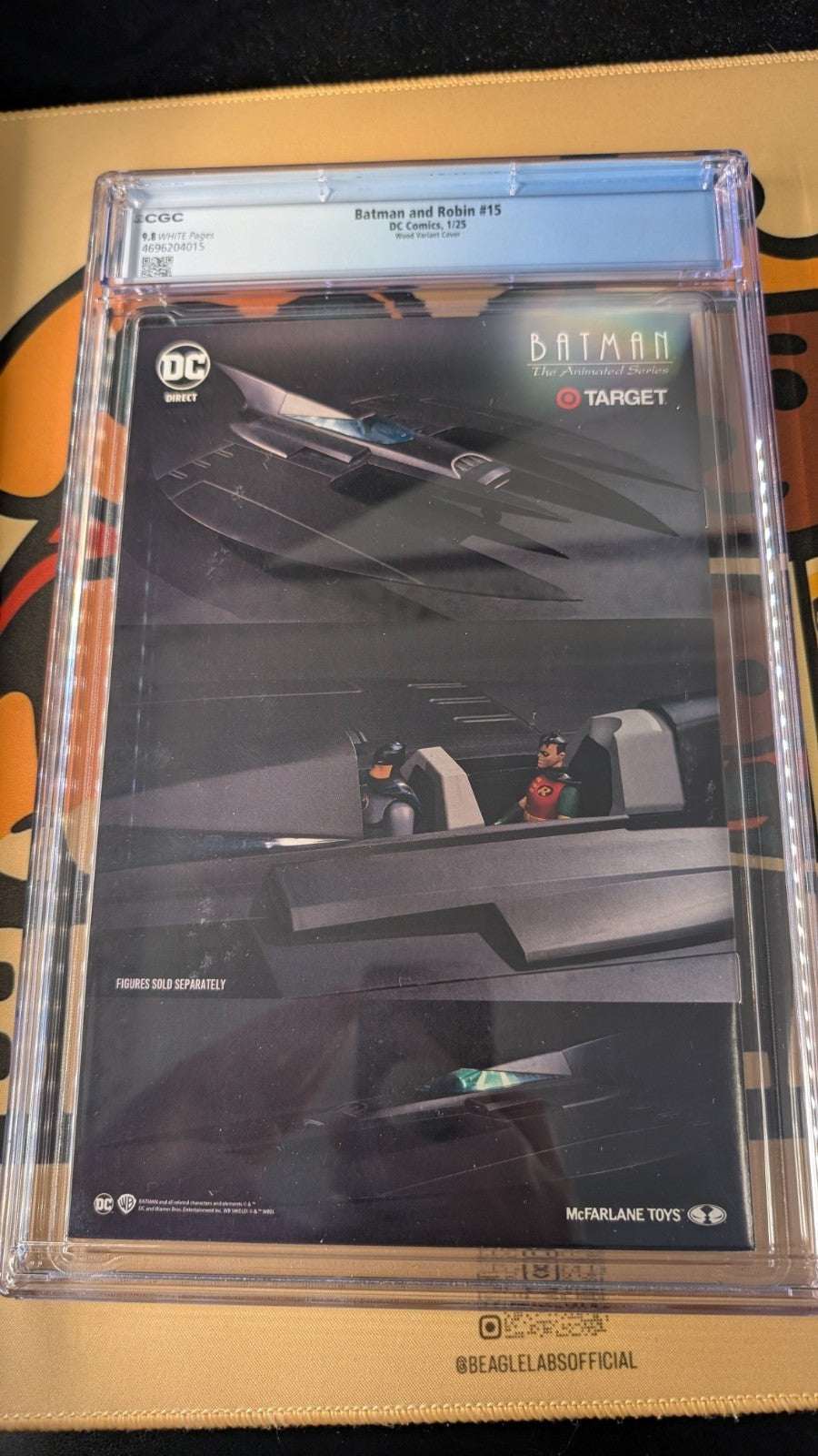 DC Comics Batman and & Robin #15 Ashley Wood Variant Cover CGC Graded 9.8